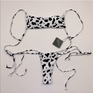 Cow Print String Bikini 🐮